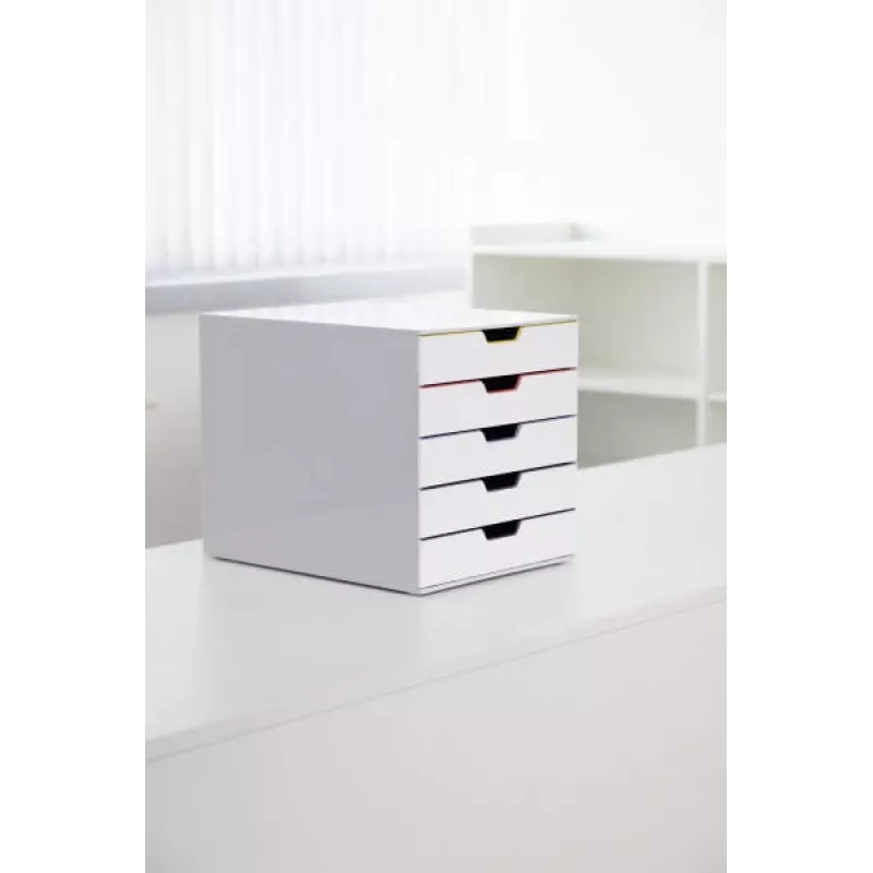 Durable VARICOLOR Mix 5 caixa de arquivo em plástico multicolor branco 762527