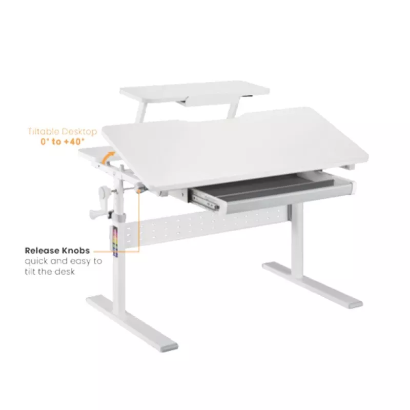 Secretária infantil Ergo Office ER-483 — altura ajustável compacta