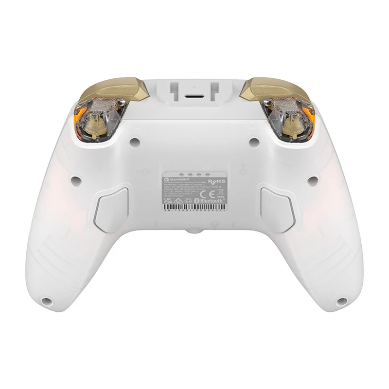 Comando sem fios GameSir Cyclone 2 HRG1001 — Bluetooth, design ergonómico, branco