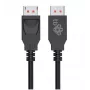 Cabo DisplayPort 2m preto M/M v 2.1