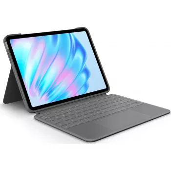 Logitech Combo Touch Teclado QWERTY Dinamarquês Finlandês Norueguês Sueco Smart Connector Cinzento