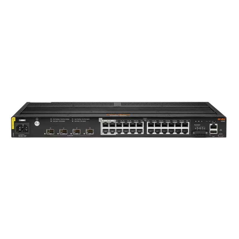 HPE - Aruba 4100i - switch - 20 x 10/100/1000 (PoE classe 4) + 4 x 10/100/1000 (PoE classe 6) + 4 x SFP+ PoE classe 4 / PoE classe 6