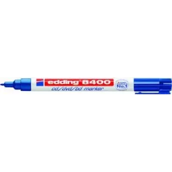 Marcador permanente ponta redonda Edding 8400 azul