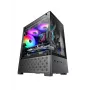 Caixa de PC Mini-Tower TACENS Mars Gaming MC-SE2 — Mini-ITX / Micro-ATX, preto, janela lateral, fonte de alimentação inferior, suporta 2x2,5 polegadas + 1x3,5 polegadas