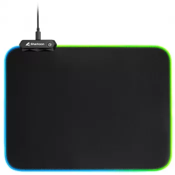 1337 RGB V2 Gaming Mat 360, Tapete de rato Gaming preto