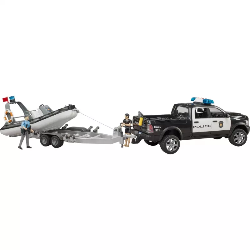 Dodge RAM 2500 Polícia Pickup com barco