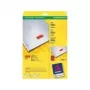 Etiquetas de impressora autoadesivas Avery L6036-20, vermelho, A4, 25,4×10 mm, 3780 etiquetas (20 folhas)