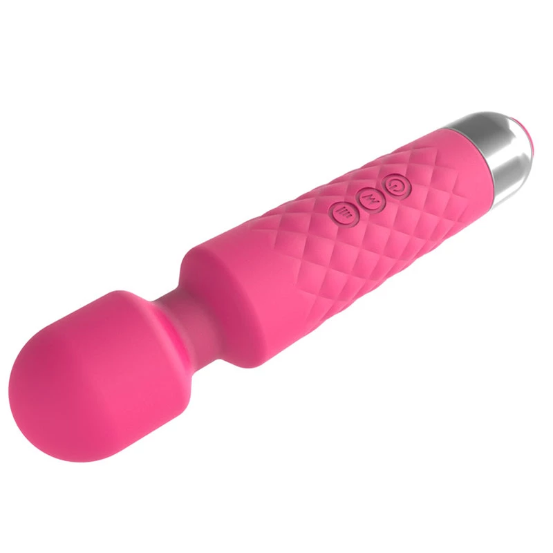 Massageador de clítoris Erolab Wand-M MFN01r rosa — bastão massajador compacto estilo varinha mágica