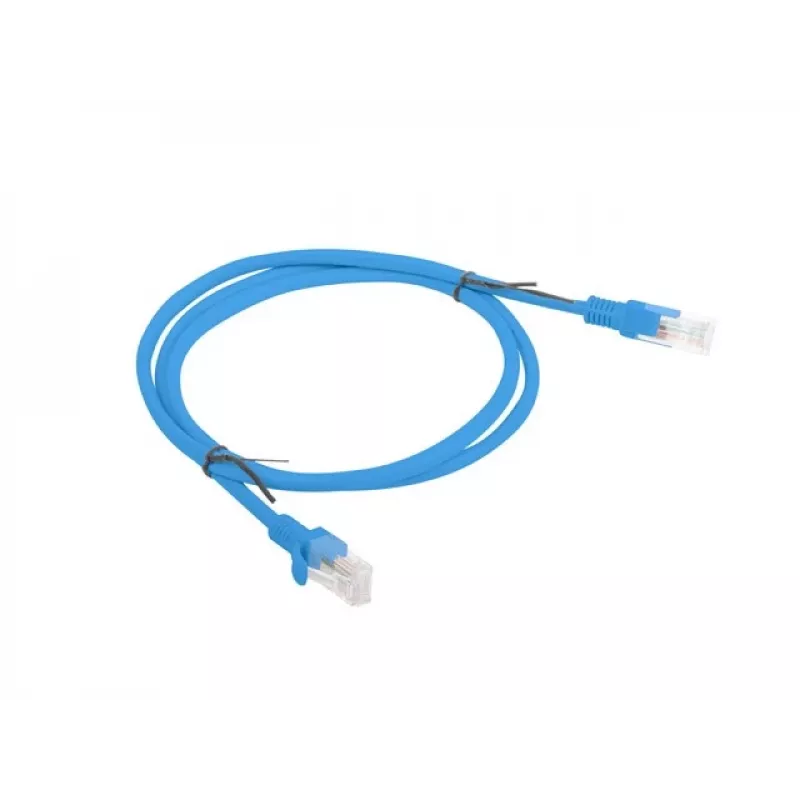 Cabo de rede LANBERG Cat5e U/UTP RJ-45–RJ-45 azul 1 m, condutor CCA