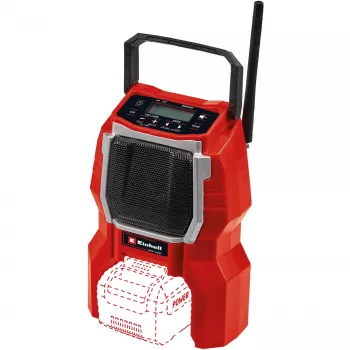TC-RA 18 Li BT - Solo, rádio de obra Vermelho/Preto, Bluetooth, sem bateria e carregador