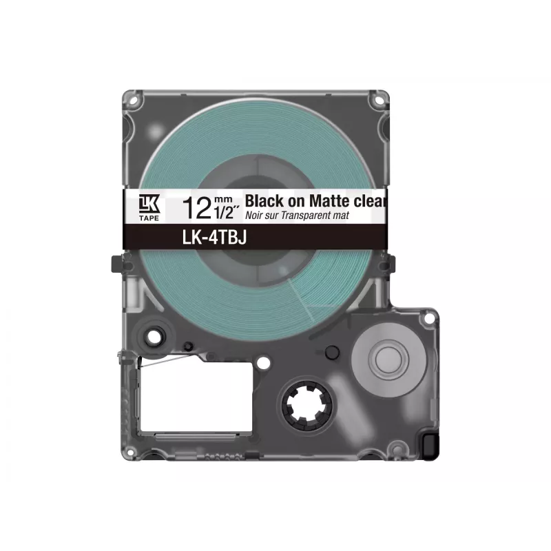 Impressora de etiquetas Epson C53S672065 preto transparente 1,2 cm de largura
