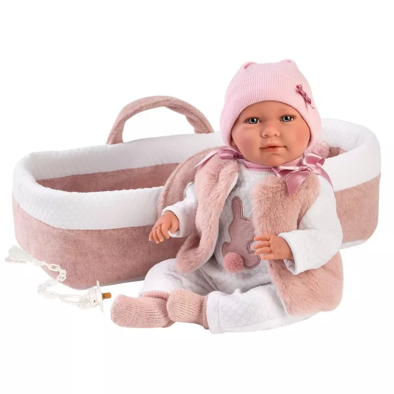Llorens Mimi Rosa 42 cm — Llorens 74012, vinil e têxtil, membros móveis