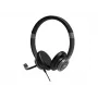 PORT CONNECT | Auscultadores estéreo USB PRO ON'R 300 | com fios | on-ear | cancelamento de ruído | preto