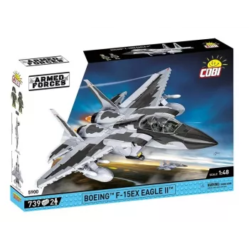 Blocos de construção Cobi Boeing F-15EX Eagle II conjunto modelo COIB-5900, kit de escala colecionável