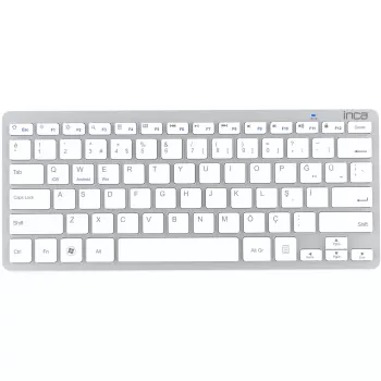 Teclado sem fios Inca IBK-569BT Bluetooth 78 teclas Metallic prateado