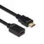 Cabo de extensão HDMI MediaRange MRCS256, HDMI 2.0, 18 Gbit/s, ARC, HDMI Type-A macho para fêmea, 2 m, preto