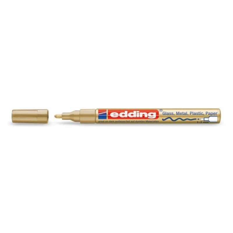 Edding 751 dourado marcador dourado branco 1 mm