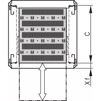 SCHROFF 19SHELF TELE.1U C=500 RAL7021 - Acessório para rack (21130343)