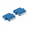 DeLOCK acoplador de fibra ótica LC Quad fêmea para LC Quad fêmea, Singlemode, azul, 2 unidades