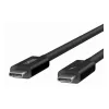 Belkin CONNECT - Cabo Thunderbolt - 24 pinos USB-C (M) reversível para 24 pinos USB-C (M) reversível - Thunderbolt 4 - 1,0 m - passivo, alimentação USB (10