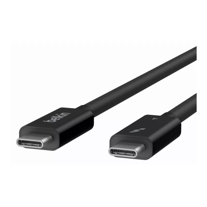 Belkin CONNECT - Cabo Thunderbolt - 24 pinos USB-C (M) reversível para 24 pinos USB-C (M) reversível - Thunderbolt 4 - 1,0 m - passivo, alimentação USB (10