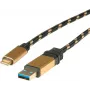 ROLINE Gold - Cabo USB - USB Type-A (M) para USB-C (M)