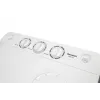 Máquina de lavar semiautomática Ravanson XPB-700 — carga superior, capacidade 4 kg, centrifugação 1400 rpm, branco