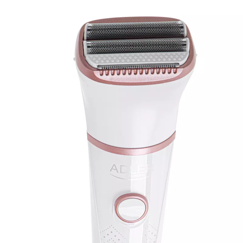 Máquina de barbear a seco e molhado Adler AD 2941 para mulher, branco