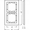 Busch-Jaeger 1754-0-4438. Cor do produto: branco, design: sem parafusos, compatibilidade de marca: Busch-Jaeger. Largura: 91 mm, altura: 162 mm, espessura: 1,1 cm (2C