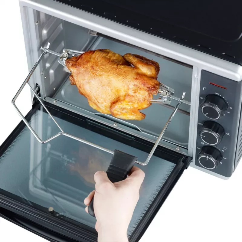 Torradeira-forno Severin TO 2056 30 L preta, aço inoxidável com grelhador