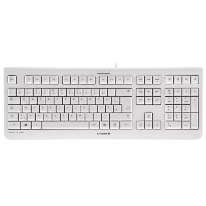 Teclado CHERRY KC 1000 Home USB layout suíço cinzento