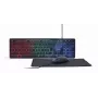 Teclado Full-Size com fios com rato Gembird KBS-UML-01 — USB, QWERTY US, 104 teclas, preto
