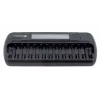Carregador de pilhas everActive NC-1200 – carregador universal de 12 pilhas para AA/AAA, entrada de 12 V, preto