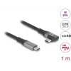 Cabo USB DeLOCK 81131 1 m USB-C preto 40 Gbit/s