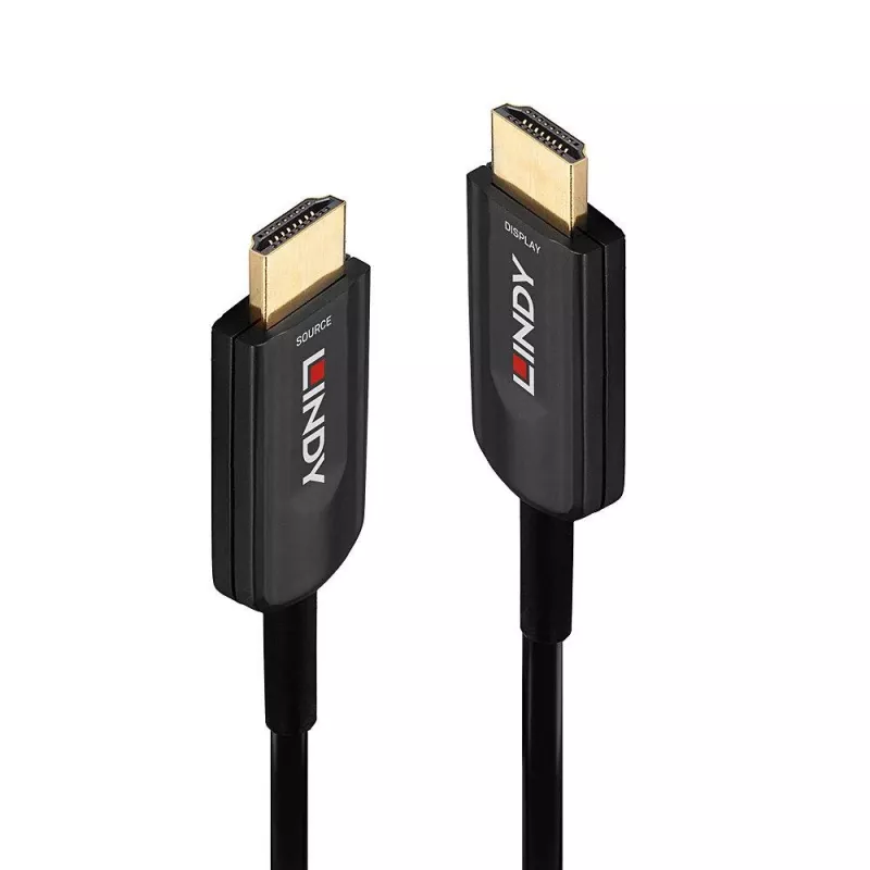 Cabo HDMI Ultra High Speed híbrido de fibra ótica Lindy 20m, 20 m