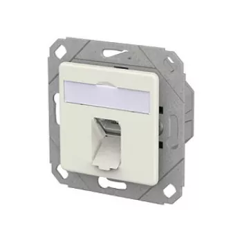 METZ CONNECT tomada de ligação E-DAT C6A LSA++ 1 porta UPk branco puro