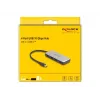 Hub USB 3.2 Gen 1 Type-C DeLOCK 64261 10000 Mbit/s preto cinzento