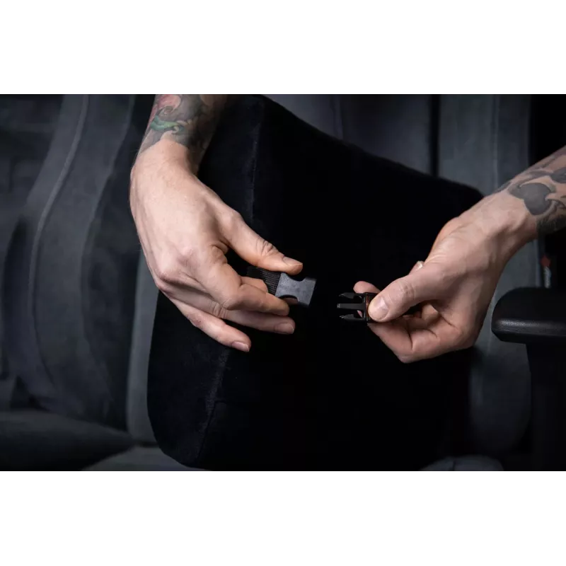 Apoio lombar Arozzi AZ-LUMBAR-BV preto veludo