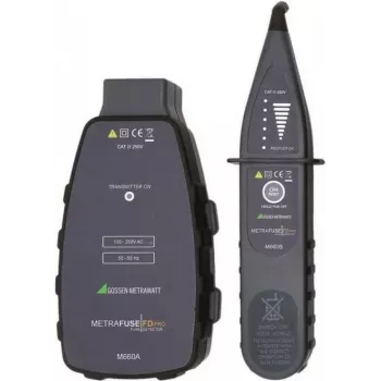 Gossen Metrawatt Detetor para fusíveis e disjuntores, CAT III 250 V (M660C)