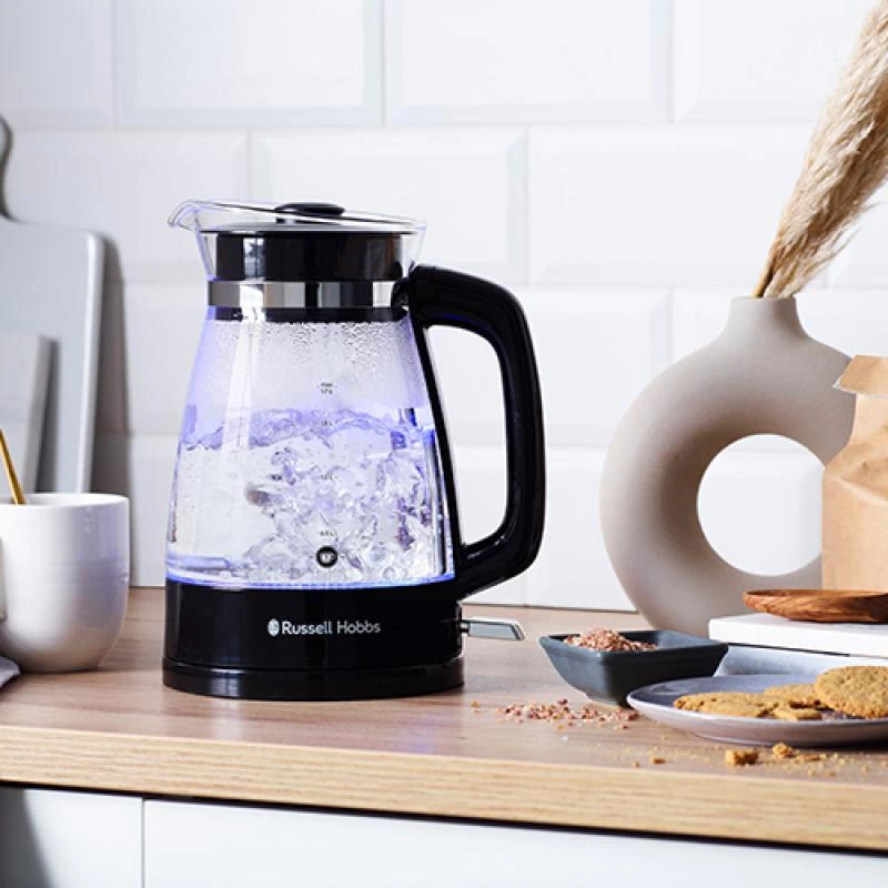 Russell Hobbs 26080-70 Chaleira 1,7 L 2400 W preto, transparente