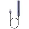 Hub USB Unitek H1208CGY01 — 4 portas USB 3.0 (5 Gbit/s), compatível com USB 2.0, alumínio