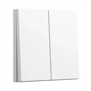Tampa de tecla 2 módulos GIRA System 55 329527 branco puro