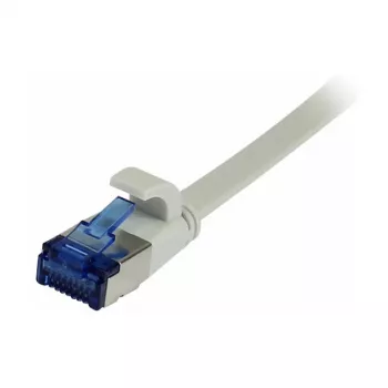 Synergy 21 Cabo de patch RJ45, CAT6A 500 MHz, 0,15 m, cinzento, U/FTP, plano, TPE (Superflex), AWG32, Synergy 21 – Tipo de cabo U/FTP – Pares blindados com folha