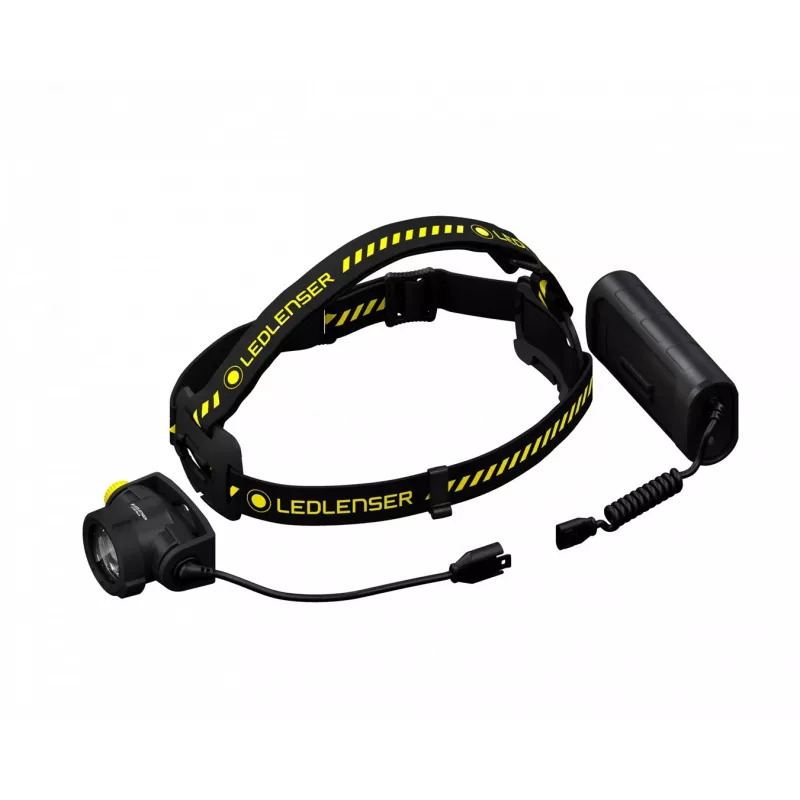 Lanterna de cabeça Led Lenser H15R Work preto amarelo