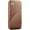 WD My Passport SSD WDBAGF0010BGD - SSD - encriptado - 1 TB - externo (portátil) - USB 3.2 Gen 2 (conector USB-C) - AES de 256 bits - dourado