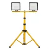 Tripé MACLEAN MCE583 altura ajustável para projetores, estrutura metálica, amarelo