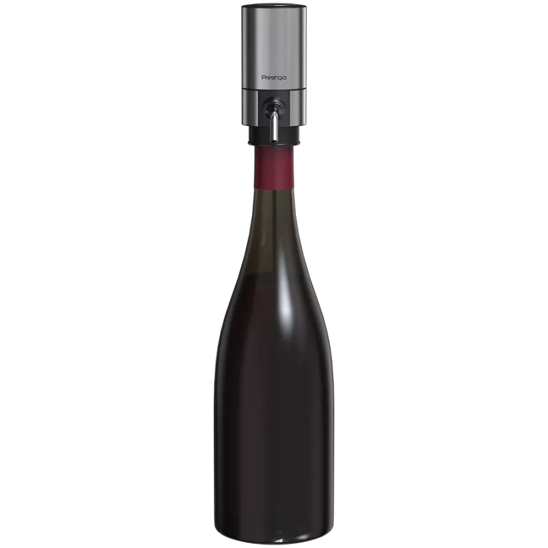 Máquina de servir vinho elétrica a pilhas com tubo de aço inoxidável