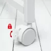 Secretária móvel Maclean branca MC-126W 50kg