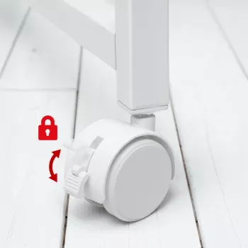 Secretária móvel Maclean branca MC-126W 50kg
