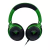 Headset gamer com fios Razer Kraken V4 X — supra-auriculares, 20–20000 Hz, cabo de 1,8 m, 310 g, preto/verde